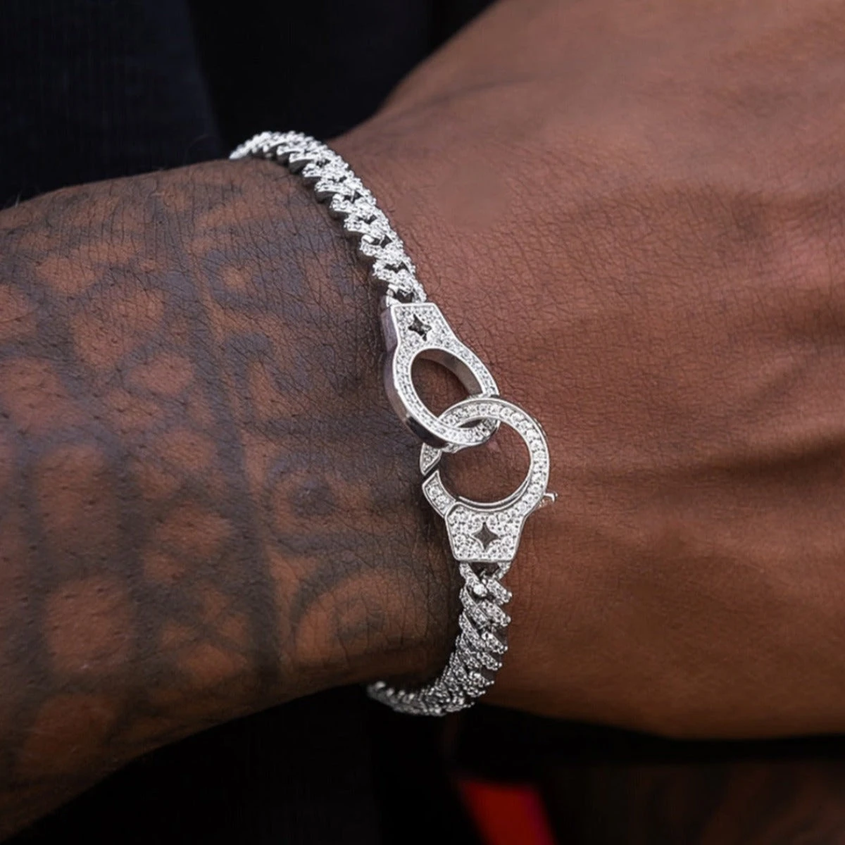 Iced Handcuff Bracelet