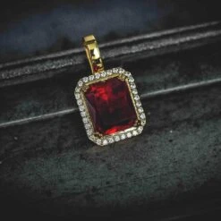 18k Vermeil Blood Stone