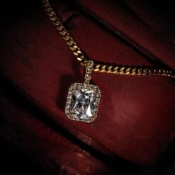 18k Vermeil Iced Rock