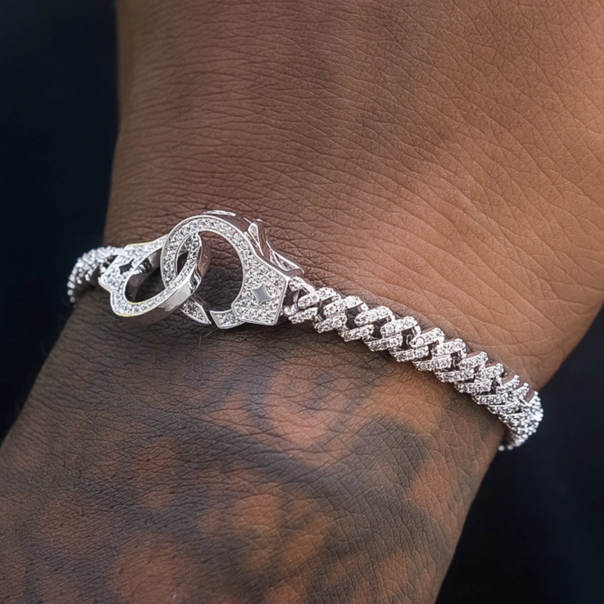 Iced Handcuff Bracelet - Image 4