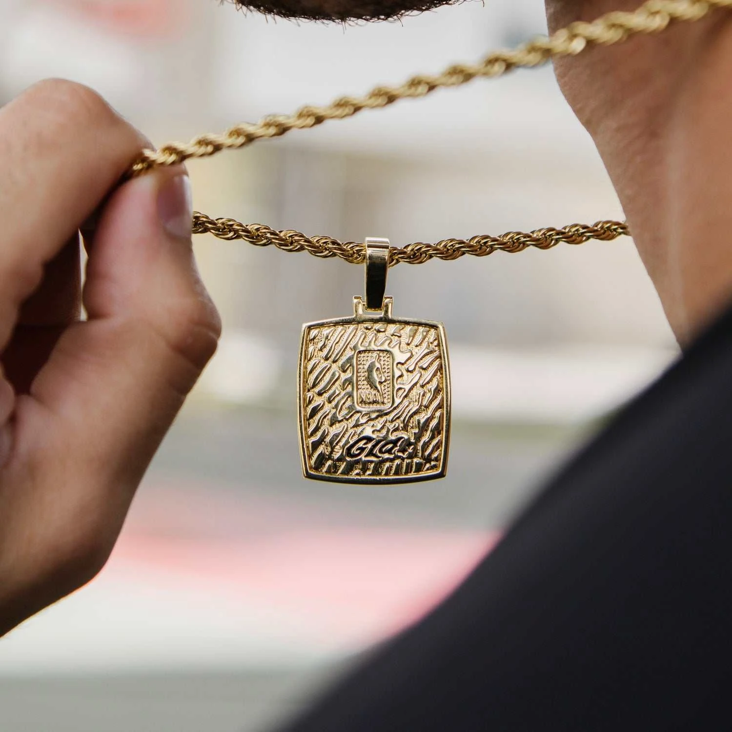 Brooklyn Nets Championship Pendant - Yellow Gold - Image 4