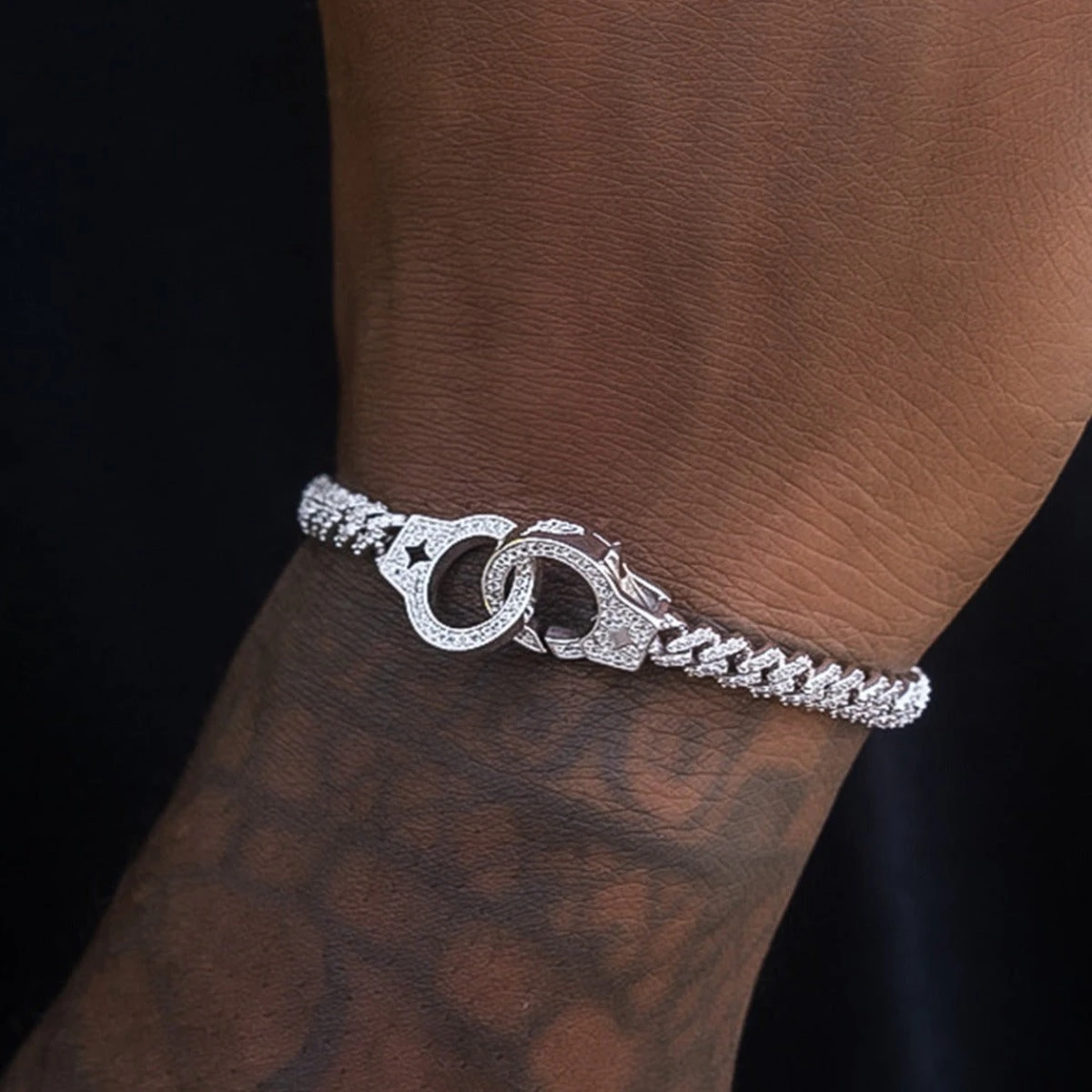 Iced Handcuff Bracelet - Image 3