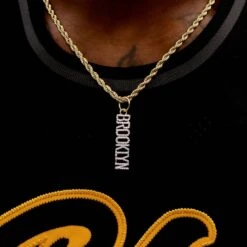 Brooklyn Nets Wordmark Pendant