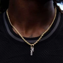 Philadelphia 76ers Wordmark Logo Pendant