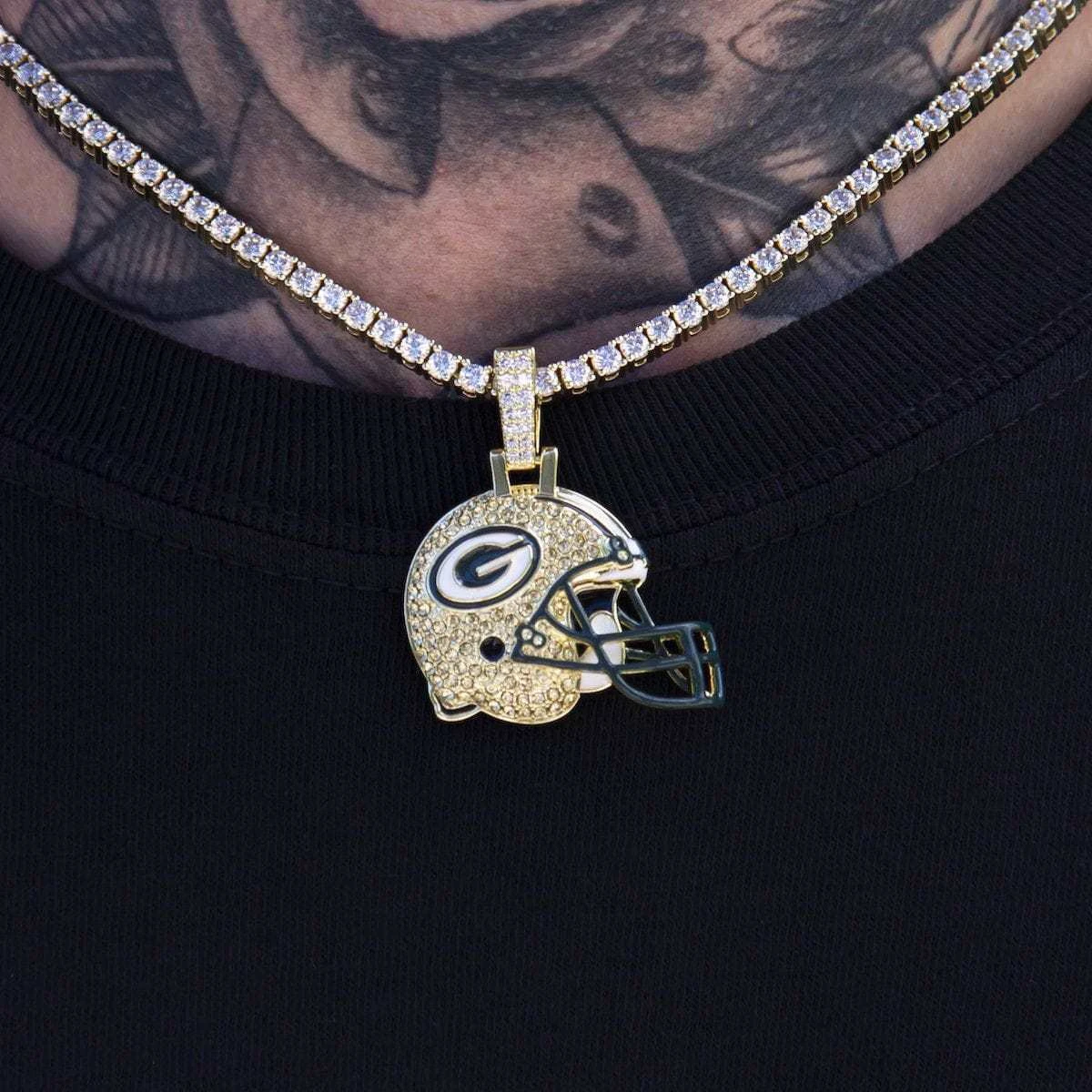 Green Bay Packers Helmet Pendant - Image 2