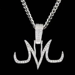 Majin Pendant In White Gold