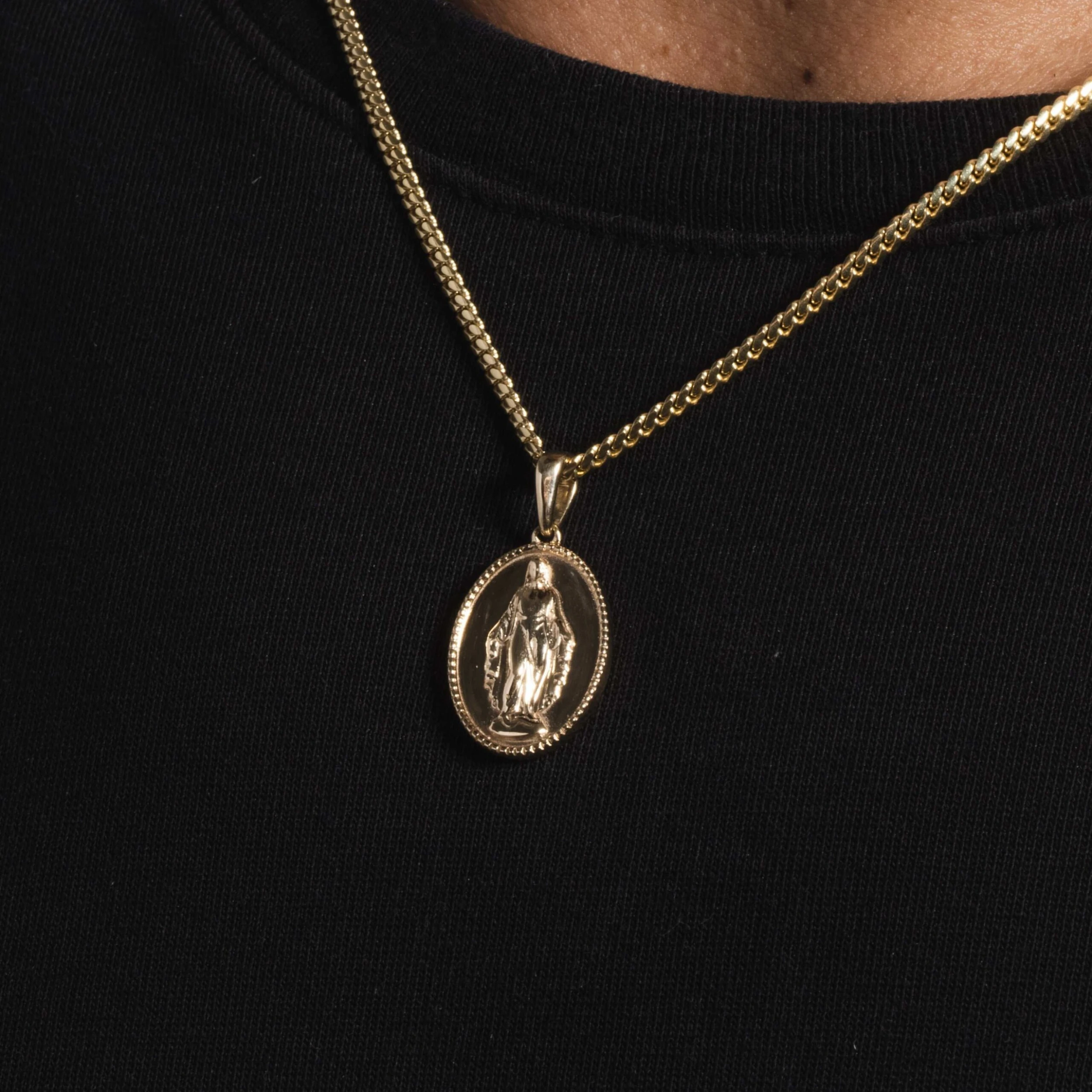 18k Vermeil Micro Lady Of Guadalupe Pendant