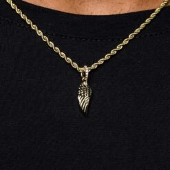 18k Vermeil Micro Wing Pendant