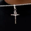 Crucifix In White Gold