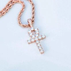Rose Gold Ankh Cross