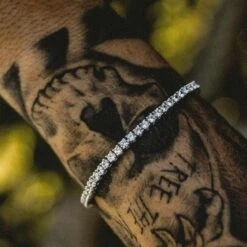 Diamond Tennis Bracelet In White Gold - 3mm