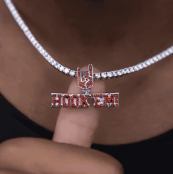 Texas Longhorns "Hook 'Em!" Pendant