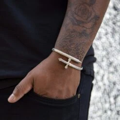 Two Tone Dagger Bracelet