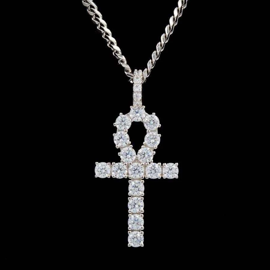 White Gold Ankh Cross - Image 4