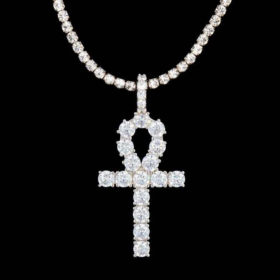 White Gold Ankh Cross - Image 5