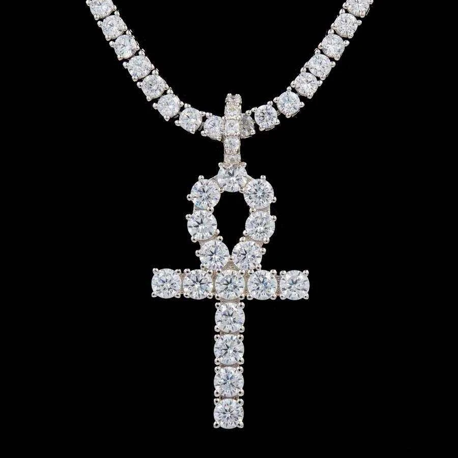 White Gold Ankh Cross - Image 6